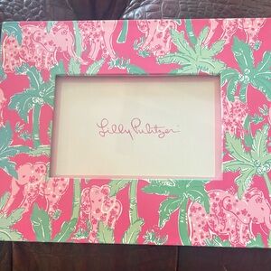 Lilly Pulitzer Pink and Green Floral Photo Frame